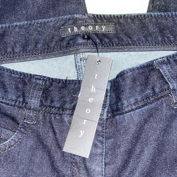 Theory dark wash cropped jeans NWT | size 0 - Picture 8 of 9